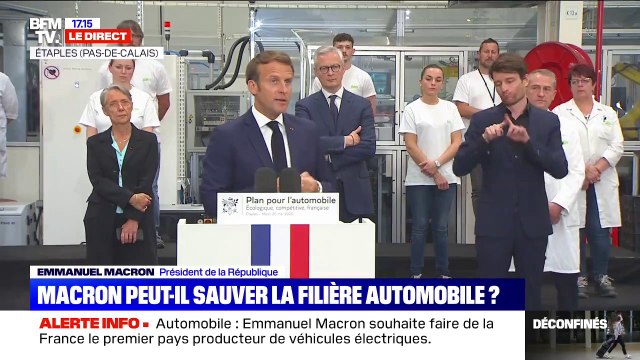 Macron sur l'automobile: l'État apportera plus de 8 milliards d'euros d'aides au secteur