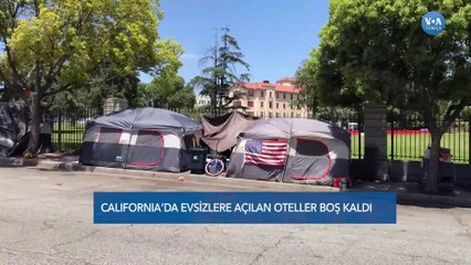 California’da Evsizlere Açılan Oteller Boş Kaldı