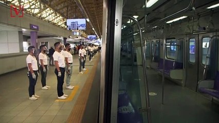 Several Hundred Police in Manila Test Out New Transit Policies to Adhere to Social Distancing