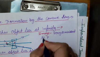 Image formation by concave lens(physics)
