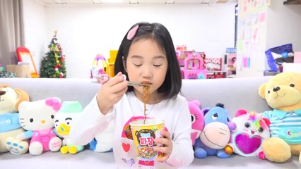 보람이와 별이의 하버랜드 키즈카페에서 뽀로로 짜장면 먹기 Pororo Black Noodle in HarborLand Gateway Ekamai