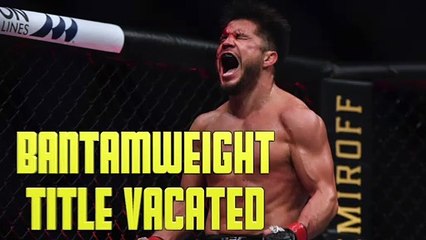 UFC Officially Vacates Henry Cejudo's Bantamweight Belt
