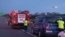 Kuzey Marmara Otoyolu'nda tır şarampole uçtu