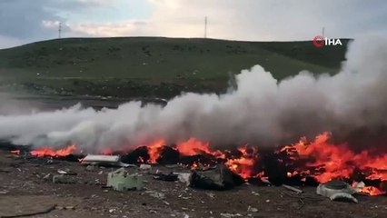 Çöplükte çıkan yangın korkuttu