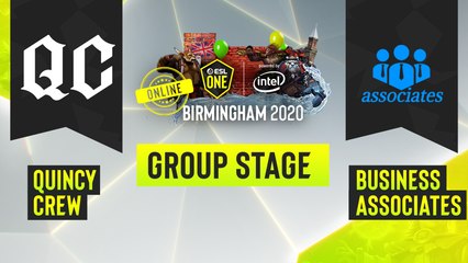 Dota2 - Quincy Crew vs. Business Associates - Game 2 - ESL One Birmingham 2020 - Group Stage - NA