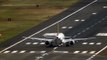 Plane Expertly Executes Heavy Crosswind Landing and Takeoff