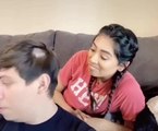 Guy Shaves Bit of Hair to Match Girlfriend's Bald Spot