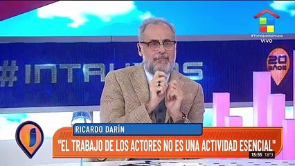 "El trabajo de los actores no es una actividad esencial"