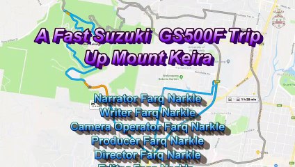 Motorcycle ride from West Wollongong up Mount Keira NSW Australia