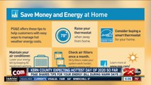 PG&E warm weather money and energy saving tips