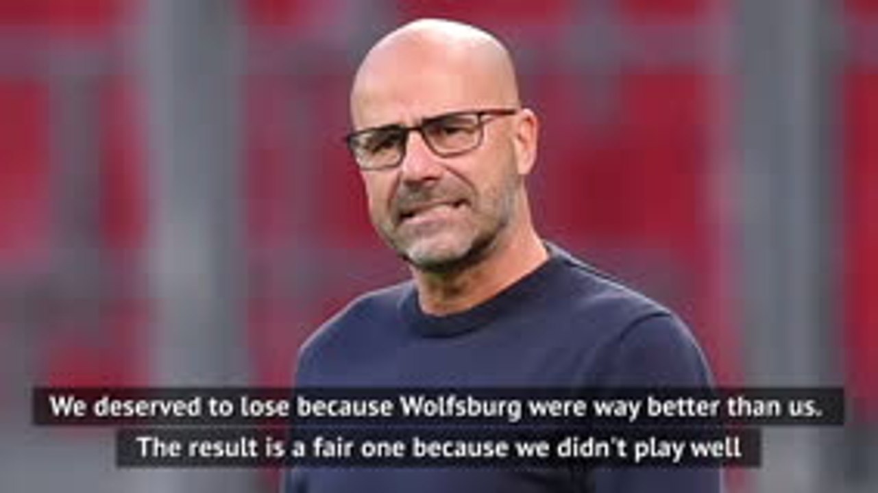 Leverkusen coach Bosz says they deserved their 4-1 defeat by Wolfsburg