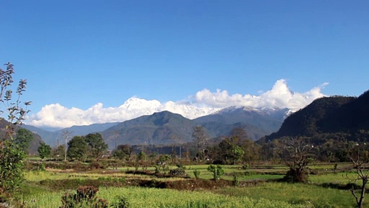Popular Mountain in Nepal, Raw footage.