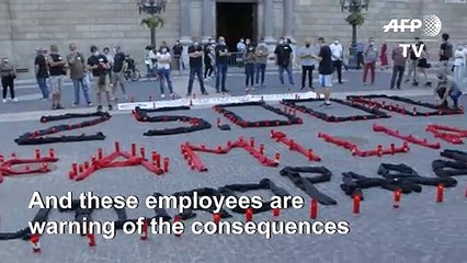 Nissan employees in Barcelona protest planned plant closure