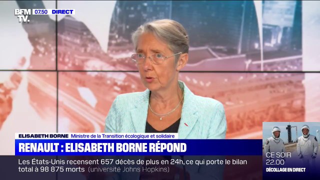 Elisabeth Borne sur Renault: Il faut être conscient que le secteur est en difficulté et sauver le maximum d'emplois