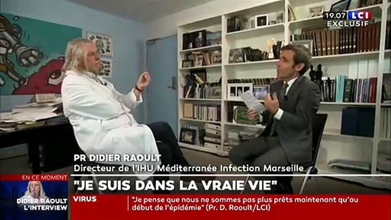 Accrochage hier soir entre le Pr Raoult et David Pujadas sur LCI : "Vous voulez faire un sondage entre vous et moi ? Vous voulez voir ce que c'est la crédibilité ?" Vidéo