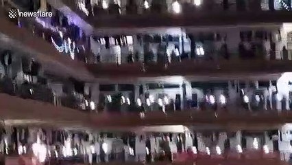 University graduates sing Chinese pop songs together to commemorate their uni life