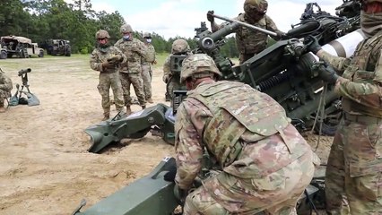Black Falcon Fire the M777 Howitzer - 06 May 2020