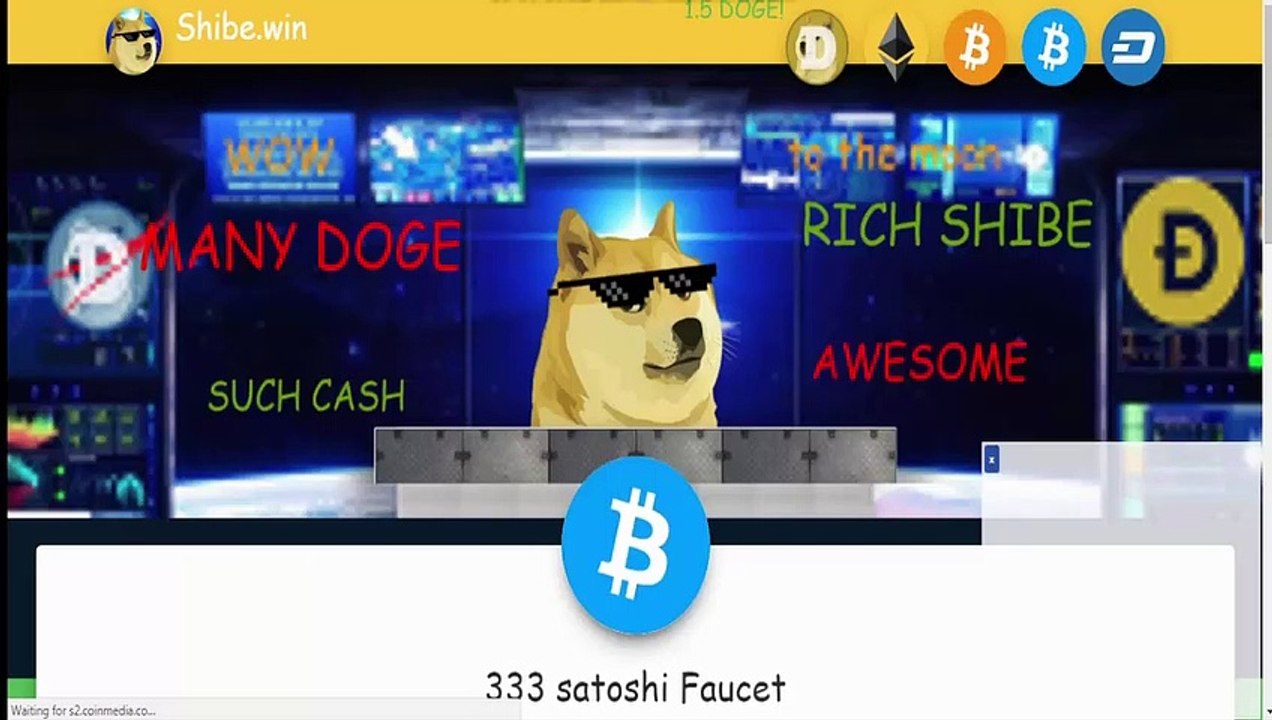 Every 3 min 333 shatoshi bitcoin Cash  BCH easitly earn on shibe.win withdraw direct faucethub io