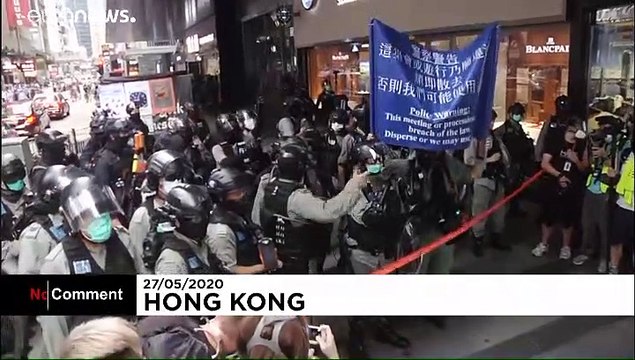 New protests in Hong Kong over law that will ban ridiculing China's national anthem