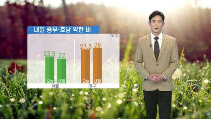 [날씨] 내일 구름 많고 선선...중부·호남 약한 비 / YTN