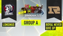 Dota2 - Royal Never Give Up vs. Longinus - Game 1 - ESL One Birmingham 2020 - Group A - CN