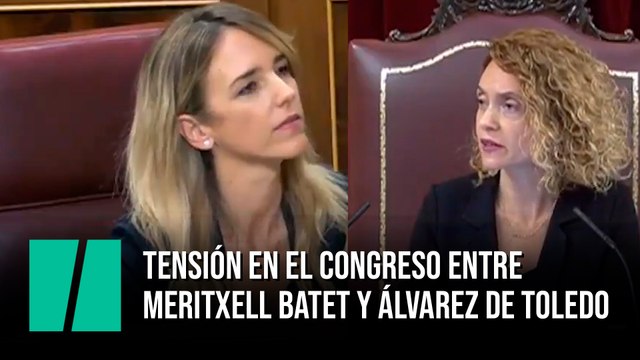 Tensión en el Congreso entre Meritxell Batet y Álvarez de Toledo