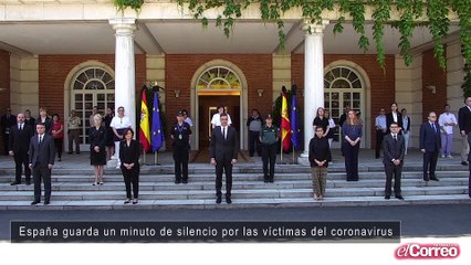 España guarda un minuto de silencio por las víctimas del coronavirus