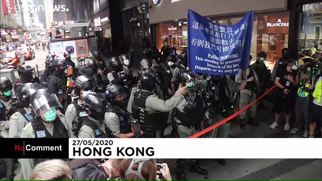 New protests in Hong Kong over law that will ban ridiculing China's national anthem