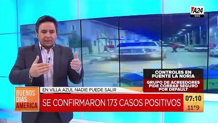 Ascienden a 173 los casos positivos de #coronavirus en "Villa Azul"