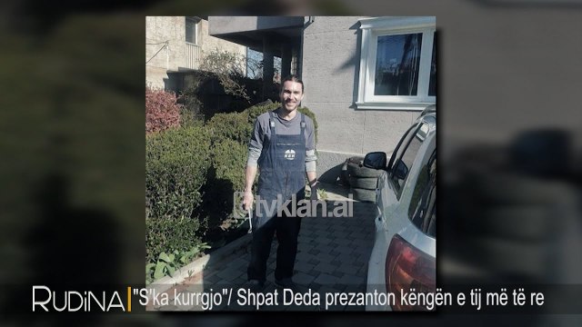 Rudina - Shpat Deda ne shtepi duke nderruar gomat e makines me rrobat e babit
