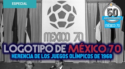 Logotipo de México 70, herencia de los Juegos Olímpicos de 1968