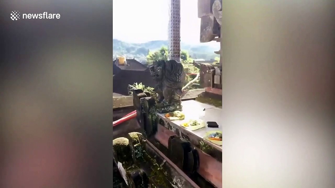 UFO-shaped lenticular cloud spotted above Indonesian mountain