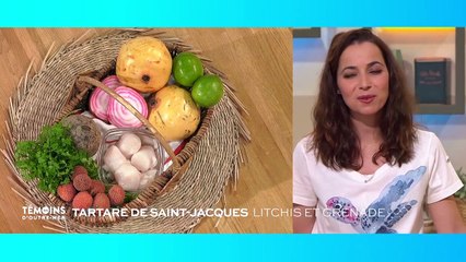 Tartare de Saint-Jacques litchis et grenade