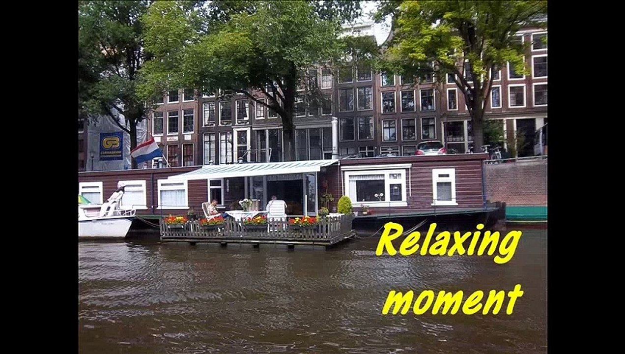 AMSTERDAM canal cruise relaxing moment