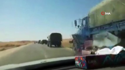 - Trablus ve Terhune'den çekilen Rus paralı milislerin konvoyu görüntülendi