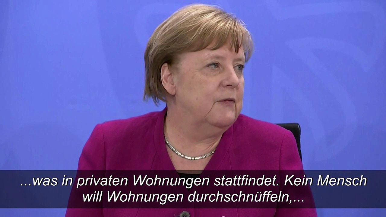 Merkel warnt vor Corona-Gefahr in Privaträumen