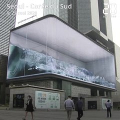 Corée du Sud: Une vague géante déferle au coeur de Séoul