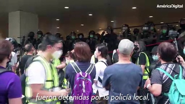 Más de 300 detenidos durante Protestas en Hong Kong contra polémica ley sobre himno chino