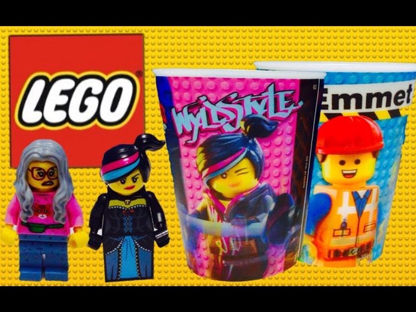 LEGO Movie Figures and McDonalds Happy Meal 3D Cups Toys - video Dailymotion