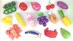 Learn Names of Fruits and Vegetables with Wooden toys velcro cutting Fruit Fun for Kids