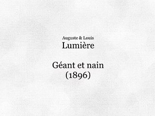 Géant et nain (Gigante y enano) [1896]