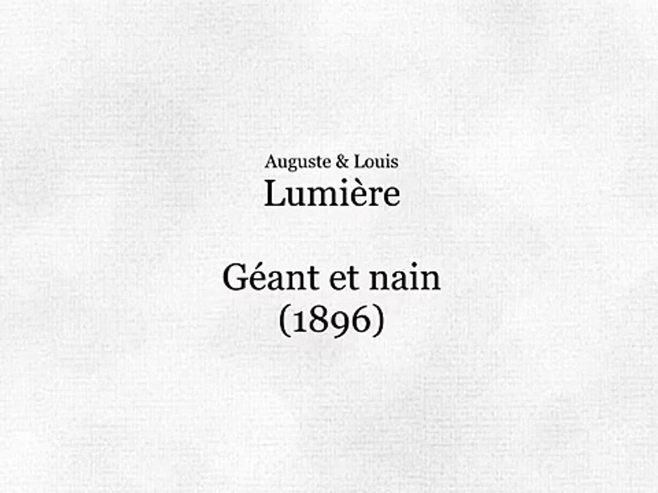 Géant et nain (Gigante y enano) [1896]