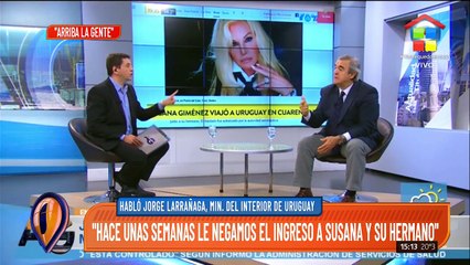 Habló el ministro del Interior de Uruguay por la llegada de Susana Giménez: "Ingresó legalmente"