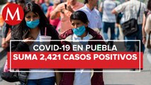 Llega Puebla a 2 mil 421 casos y 437 muertos por coronavirus