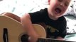 Toddler Sings and Plays Guitar