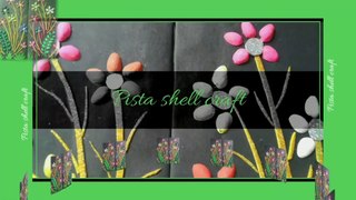 How to make Pista Shell wall hanging craft