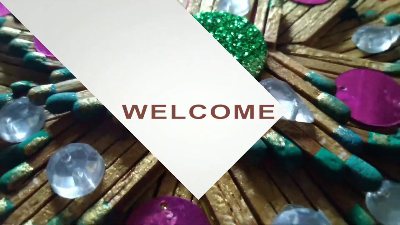 How to make Matchsticks Wall Hanging Craft || Simple and easy making process