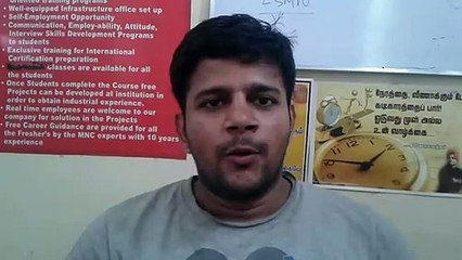 IOS Training in Chennai Feedback by Vishnu