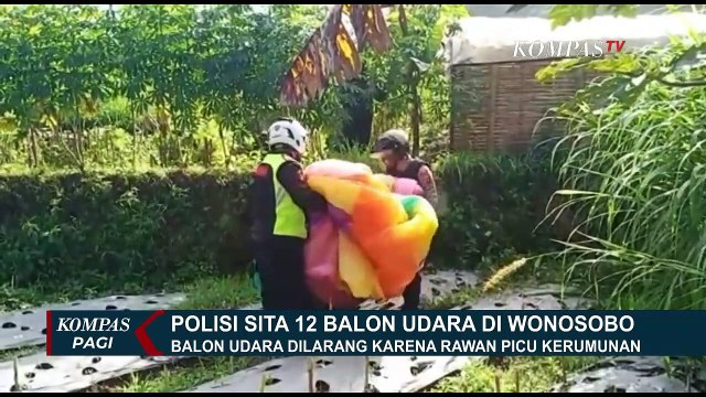 Polisi Sita Belasan Balon Udara Liar yang Bahayakan Penerbangan