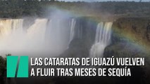 Las cataratas de Iguazú vuelven a fluir tras meses de sequía